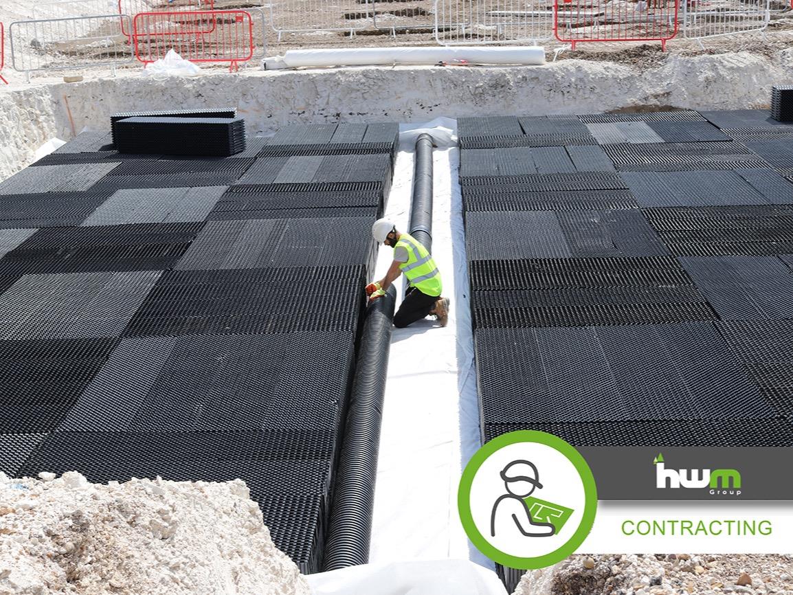 PHASE 2. HWM Group completes foundations and drainage at Amiri's CTS project site on Portsdown Hill