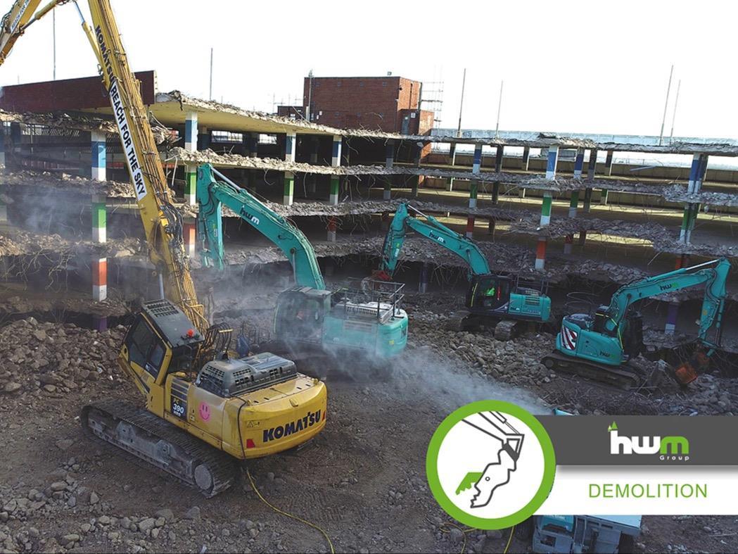 The challenges of Lift-slab Demolition  on Fareham Multi-storey Car Park