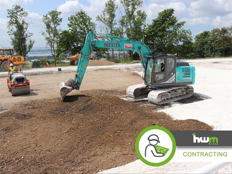 PHASE 1. HWM Group Groundworks begin at Amiri's CTS project site on Portsdown Hill